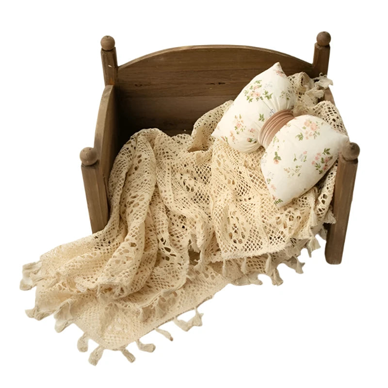 Square Lace Blanket Newborn Photography